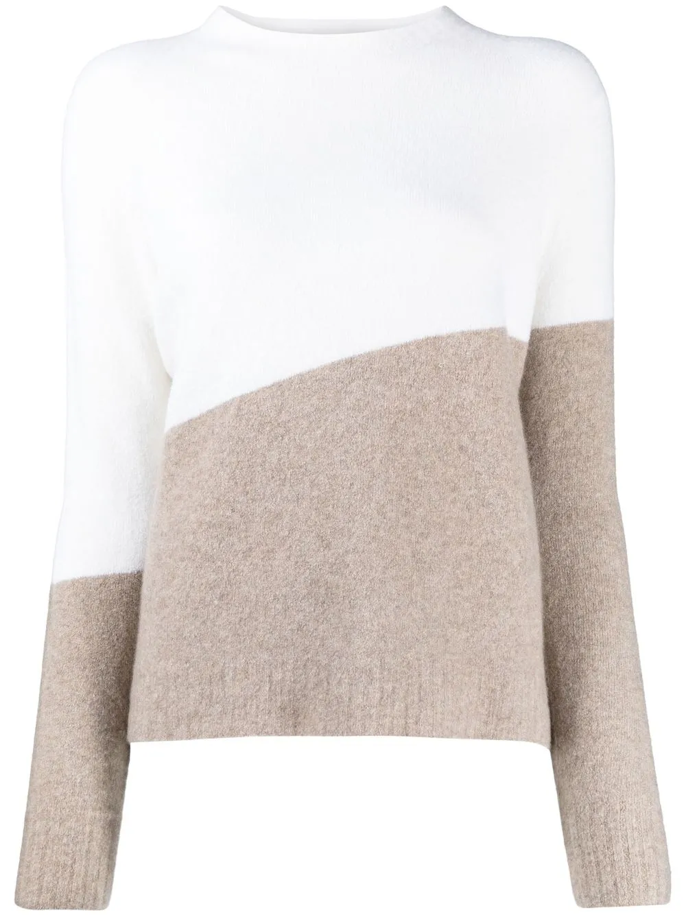 

Lorena Antoniazzi colour-block knit jumper - White