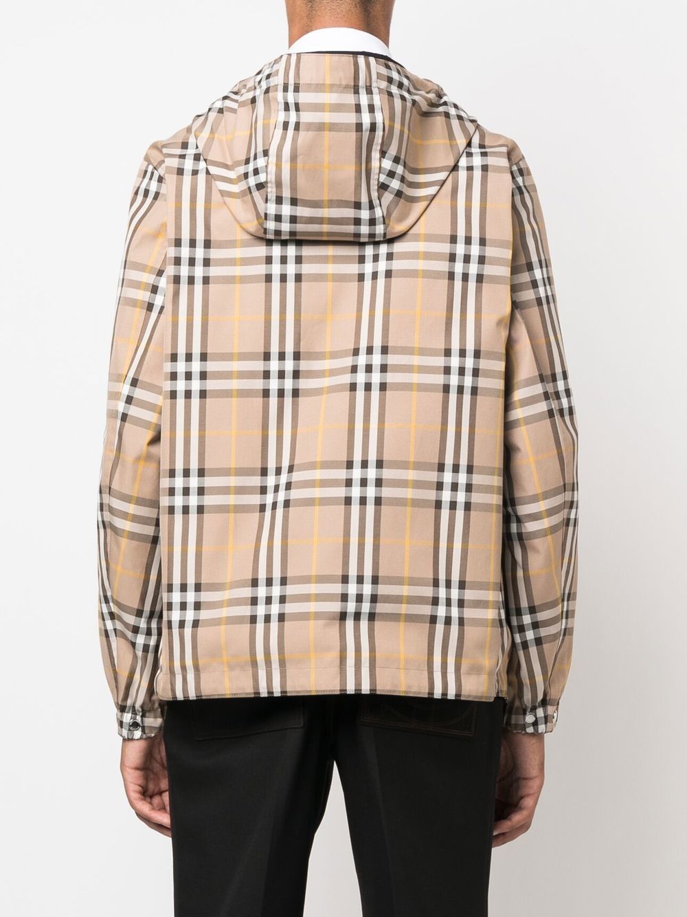 Burberry Stanford reversible plaid hooded jacket Men