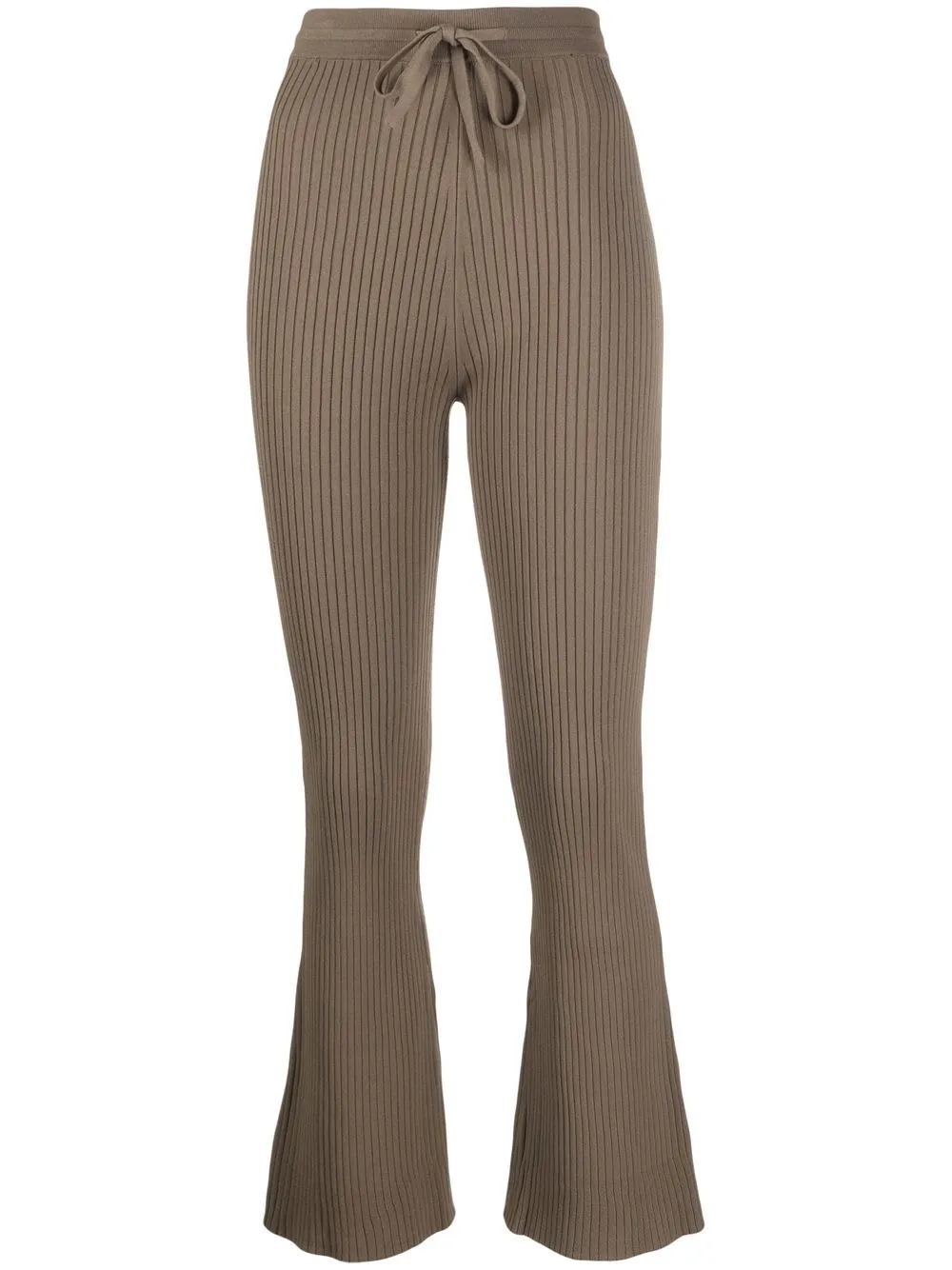 Nanushka ribbed knitted cropped trousers Women
