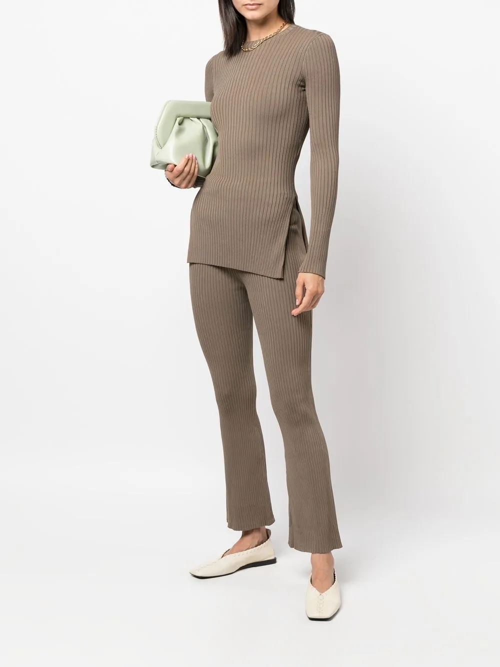 Cheap Nanushka ribbed knitted cropped trousers Women