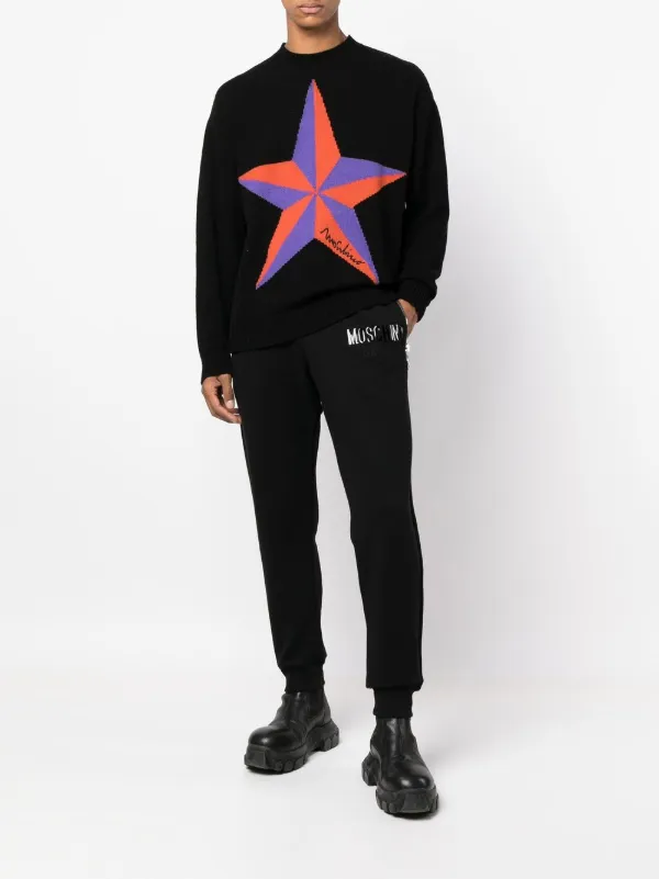 Moschino slim-cut Track Pants | Black | FARFETCH