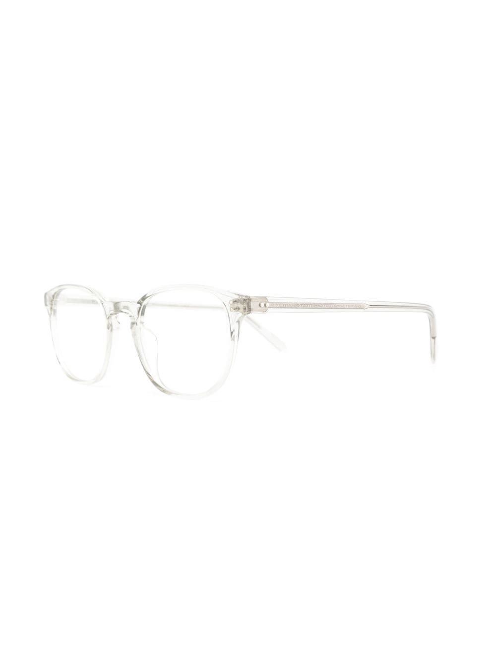 Oliver Peoples Bril met rond montuur - Beige