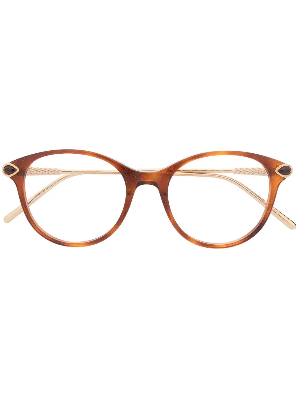 

Boucheron Eyewear round-frame optical glasses - Brown