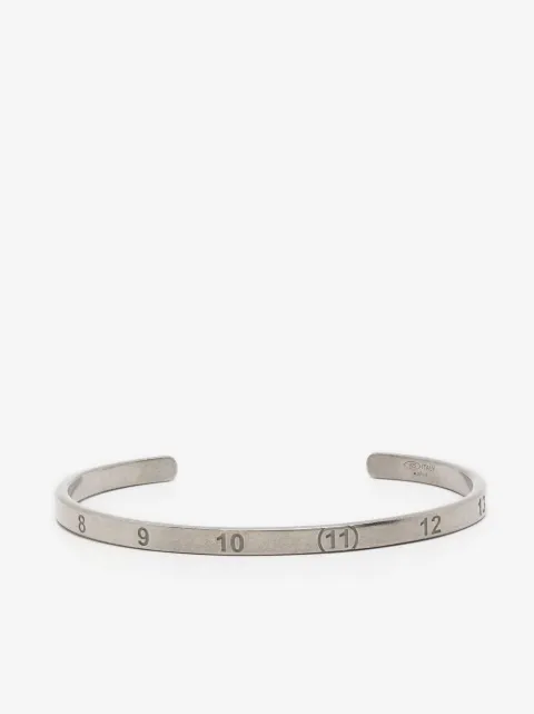Maison Margiela Numerical engraved cuff bracelet
