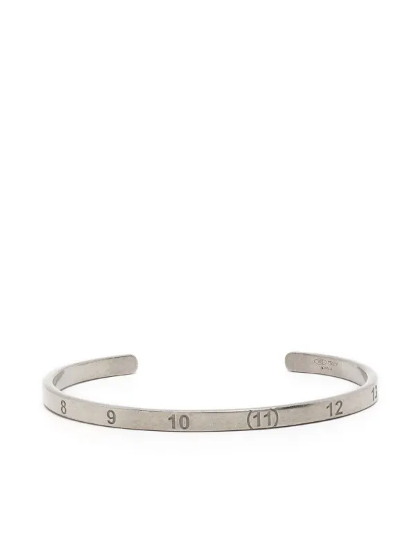 Maison Margiela Numerical Engraved Cuff Bracelet - Farfetch