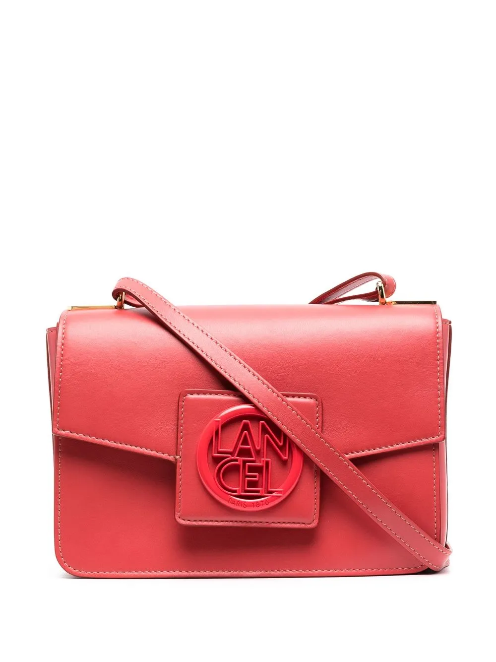 

Lancel bolsa satchel con solapa - Rojo