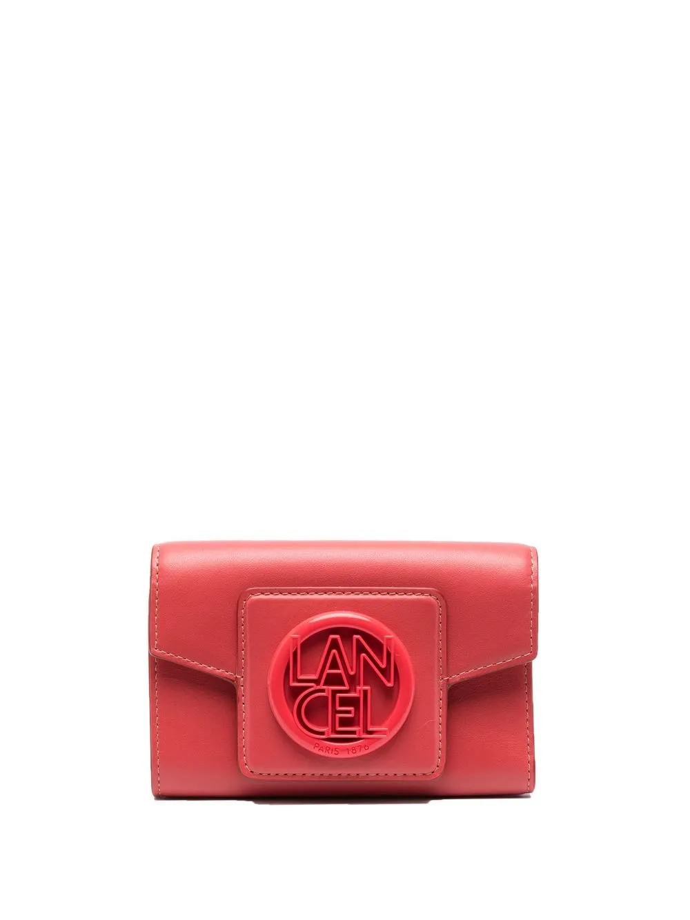 

Lancel cartera con placa del logo - Rojo