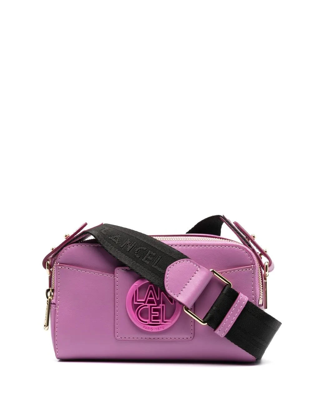 

Lancel bolsa cámara con placa del logo - Morado