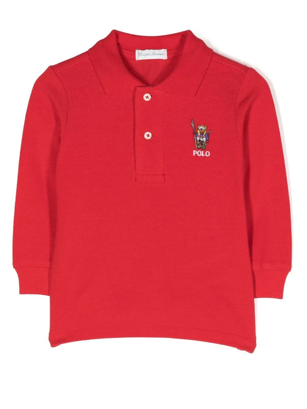 

Ralph Lauren Kids playera tipo polo con logo bordado - Rojo