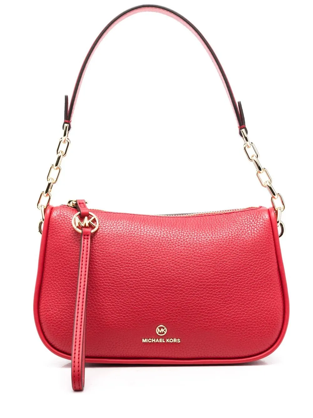 

Michael Michael Kors bolsa de hombro con placa del logo - Rojo