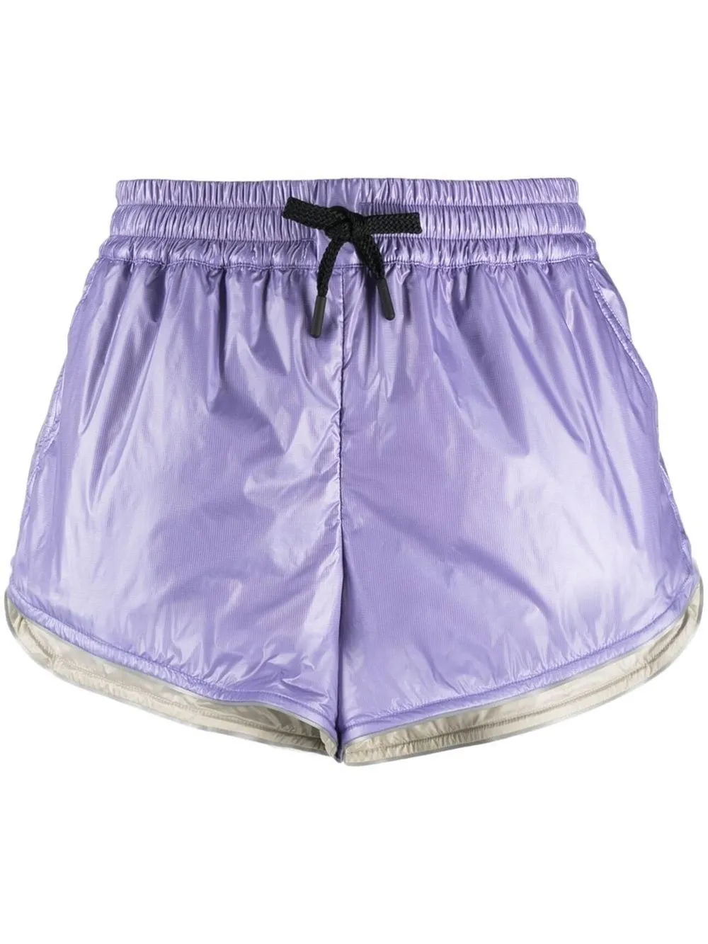 drawstring track shorts