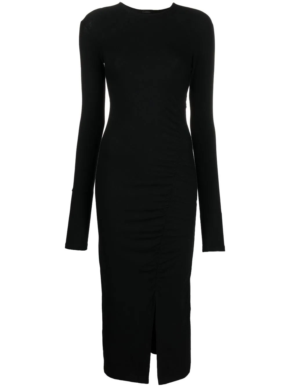 

PINKO long-sleeved draped dress - Black