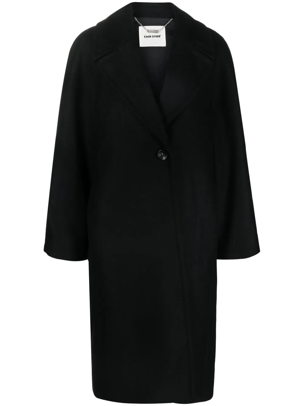 

Each X Other zipped-sleeve detail oversized coat - Black