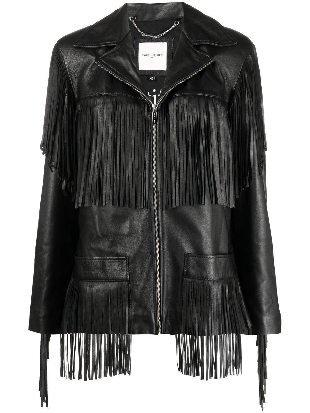 Each X Other fringe-detail Leather Jacket - Farfetch
