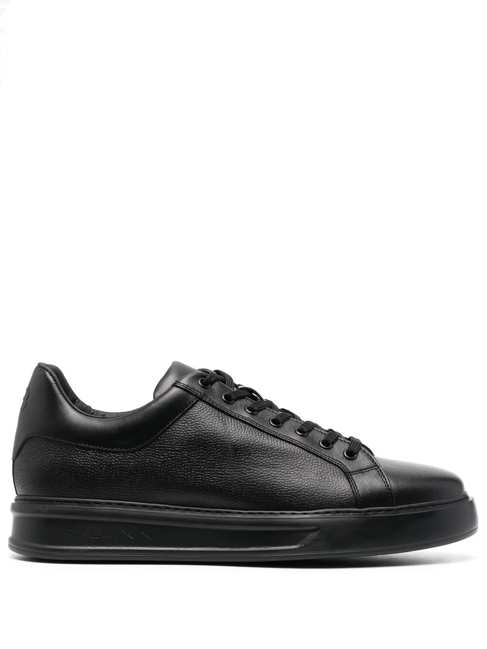 

Baldinini tenis con agujetas y logo en relieve - Negro