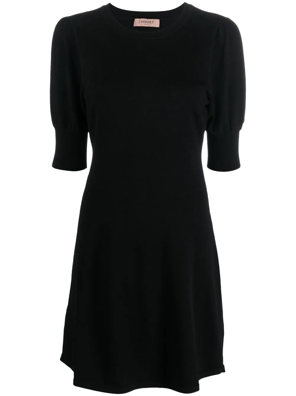 

TWINSET vestido mini con mangas farol - Negro