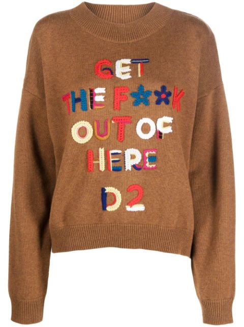 DSQUARED2 crochet-embellished jumper Women