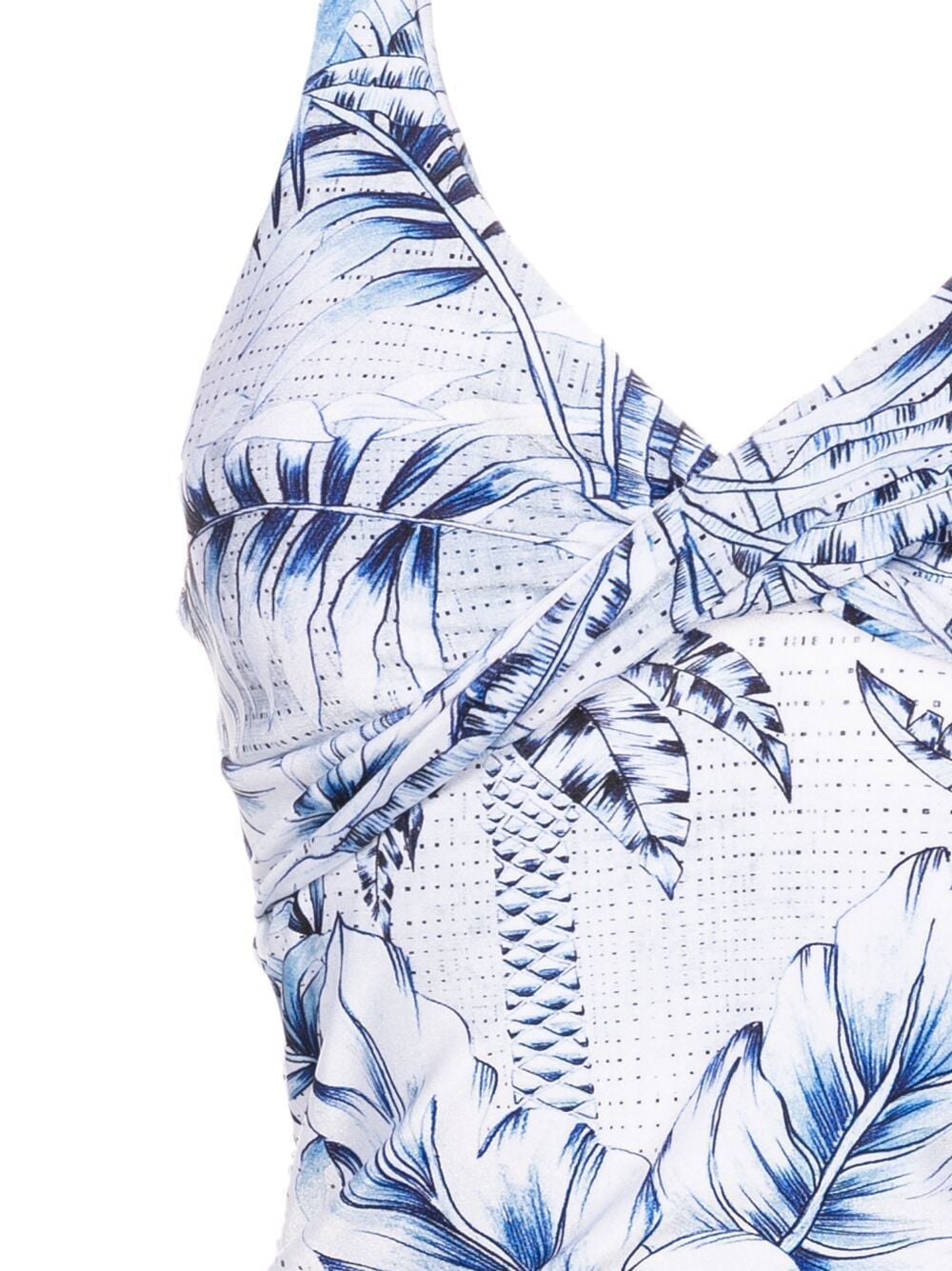 Shop Lygia & Nanny Palm-tree Print Tankini In Blue