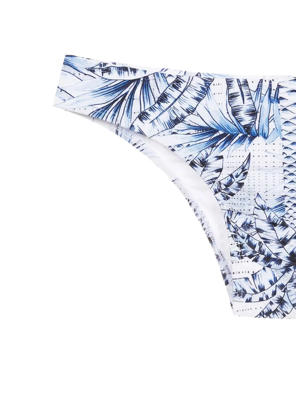 Shop Lygia & Nanny Palm-tree Print Bikini Bottoms In Blue