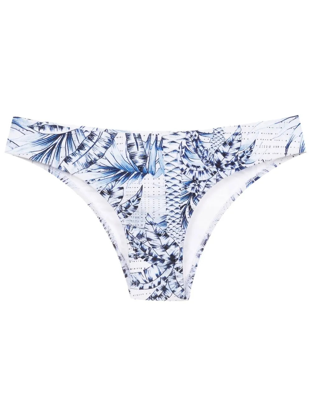 

Lygia & Nanny bikini bottom con palmeras estampadas - Azul