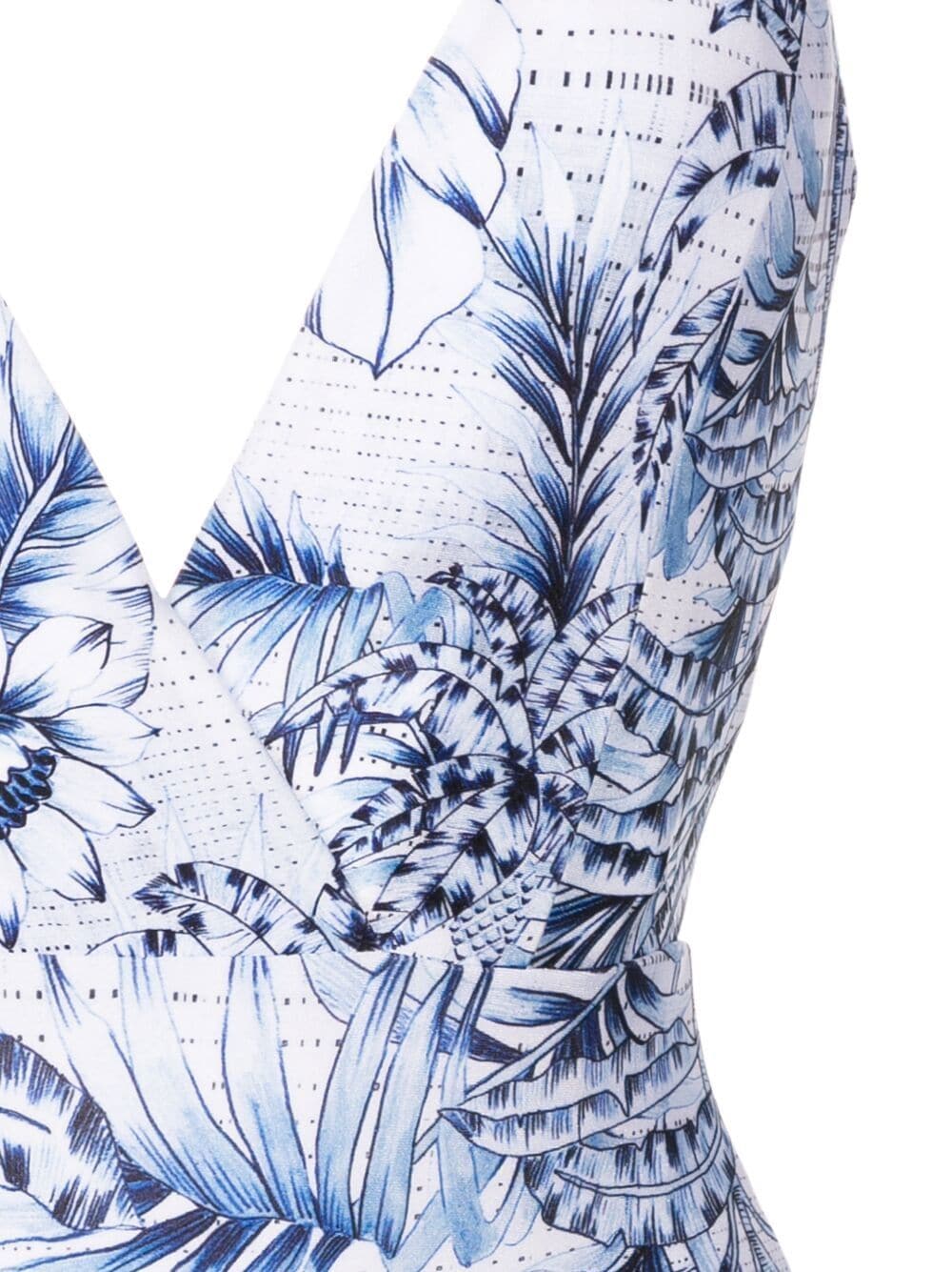 Shop Lygia & Nanny Graphic-print Swimsuit In Blue