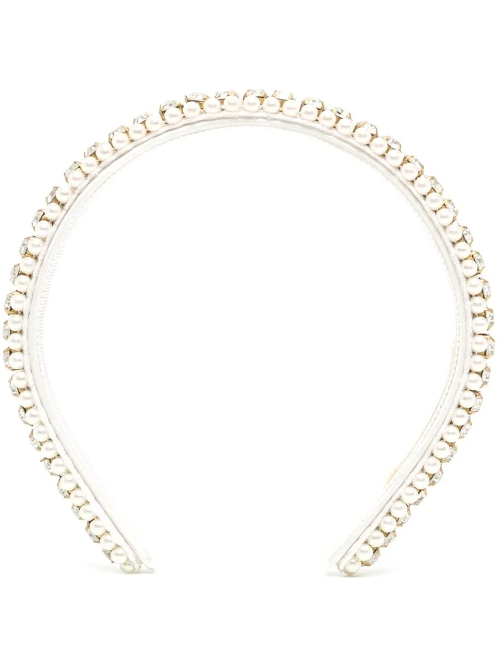 

Jennifer Behr Rita crystal-embellished headband - White