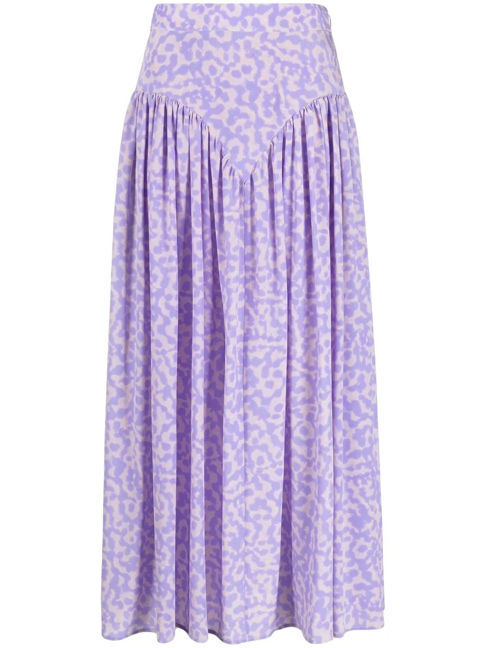 

Stella McCartney falda midi plisada - Morado