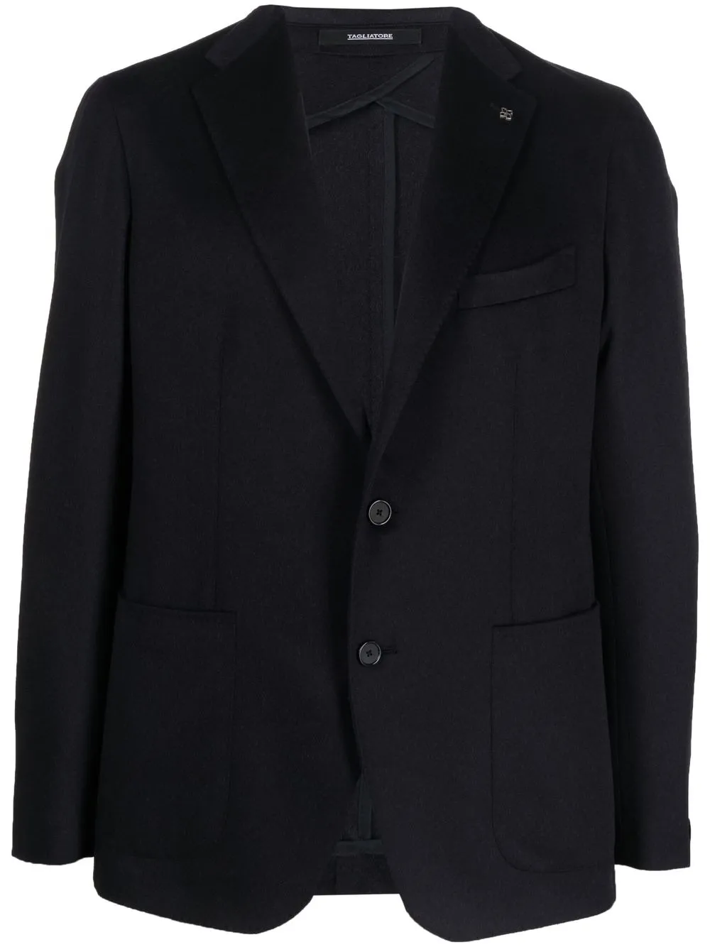 

Tagliatore notched-collar single-breasted blazer - Blue