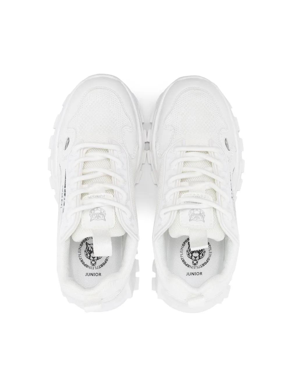 Plein Sport Chunky Lace-up Sneakers In White