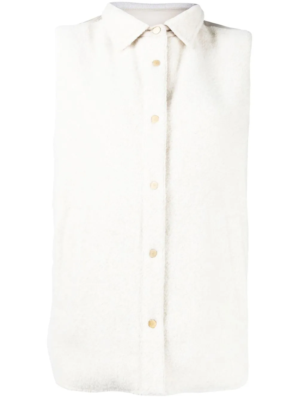 

Lorena Antoniazzi textured-panel gillet - White