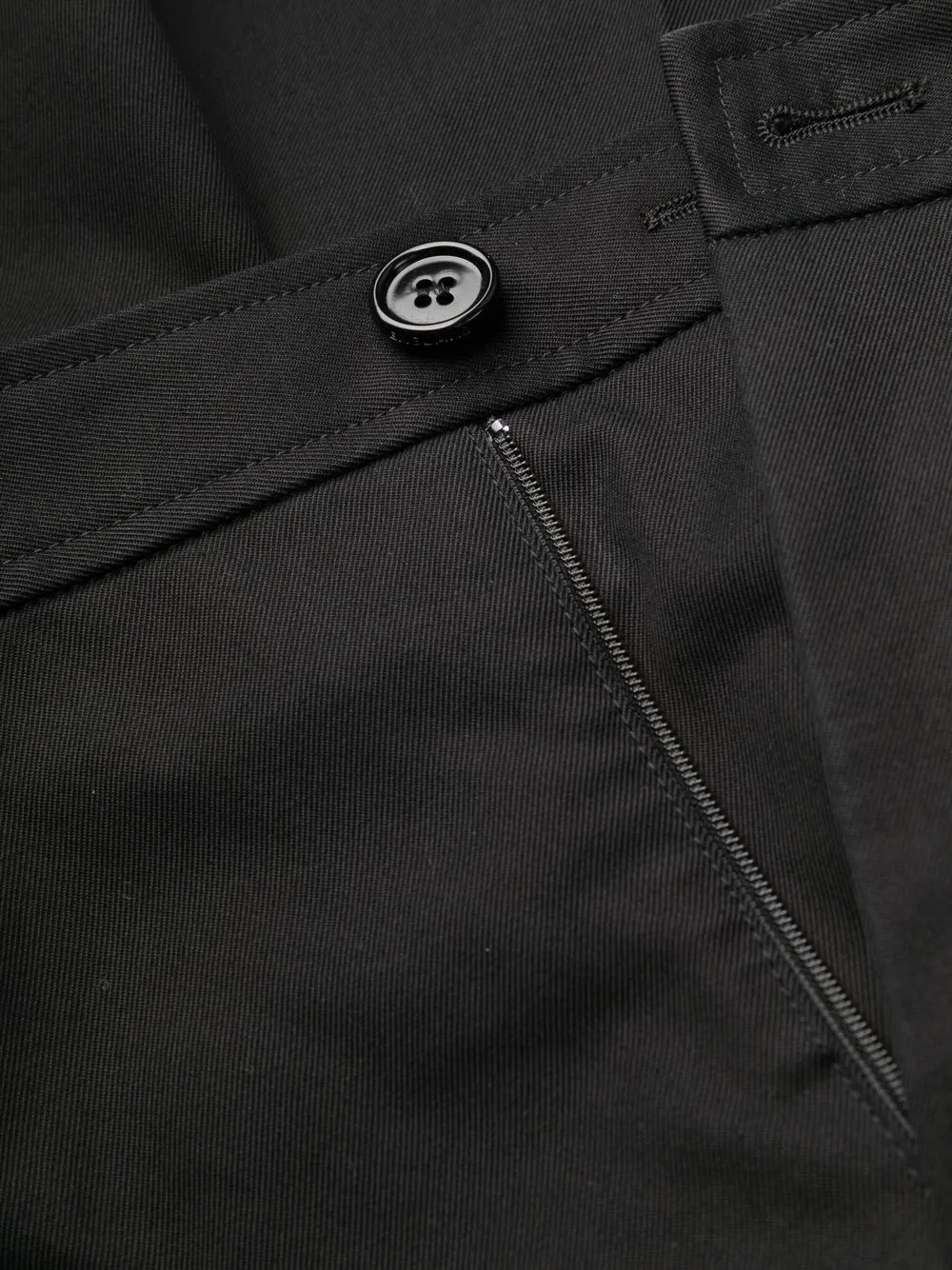 mid-rise cotton wide-leg trousers