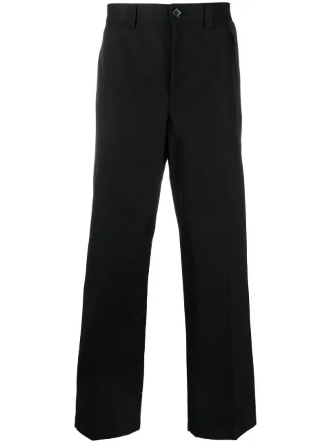 Burberry mid-rise cotton wide-leg trousers