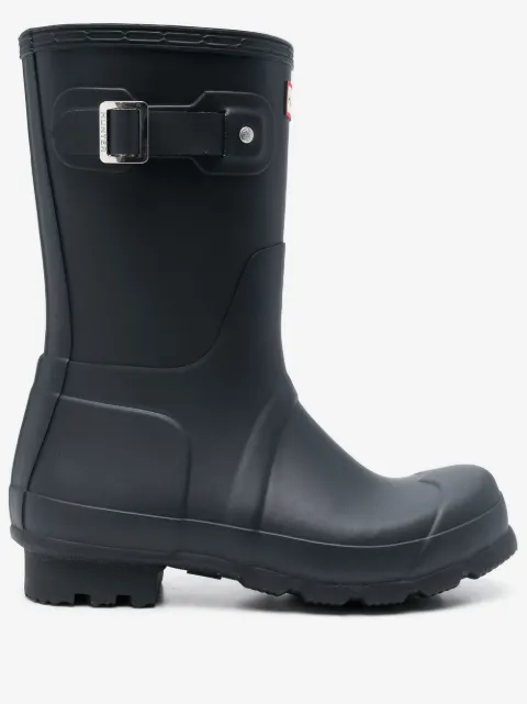 Hunter logo slip-on rain boots