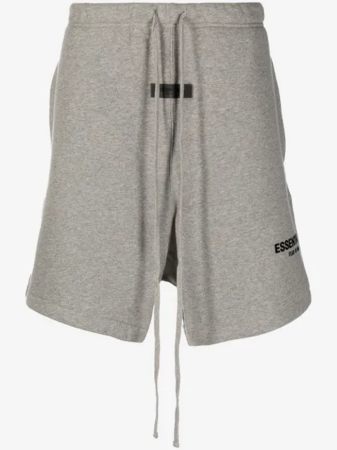 FEAR OF GOD ESSENTIALS logo-detail drawstring shorts