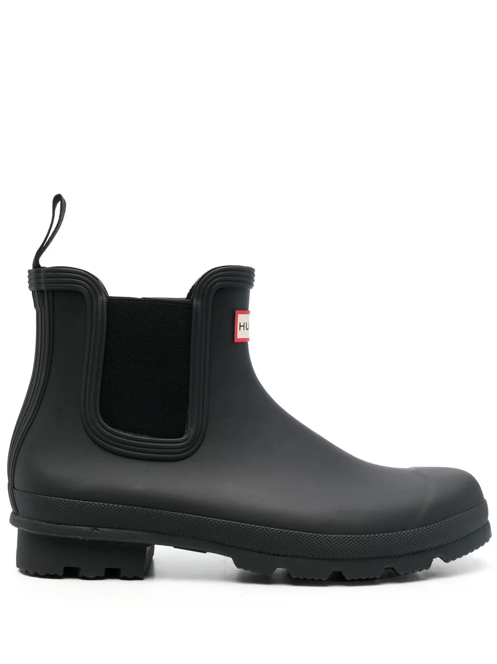 

Hunter logo-patch Chelsea boots - Black