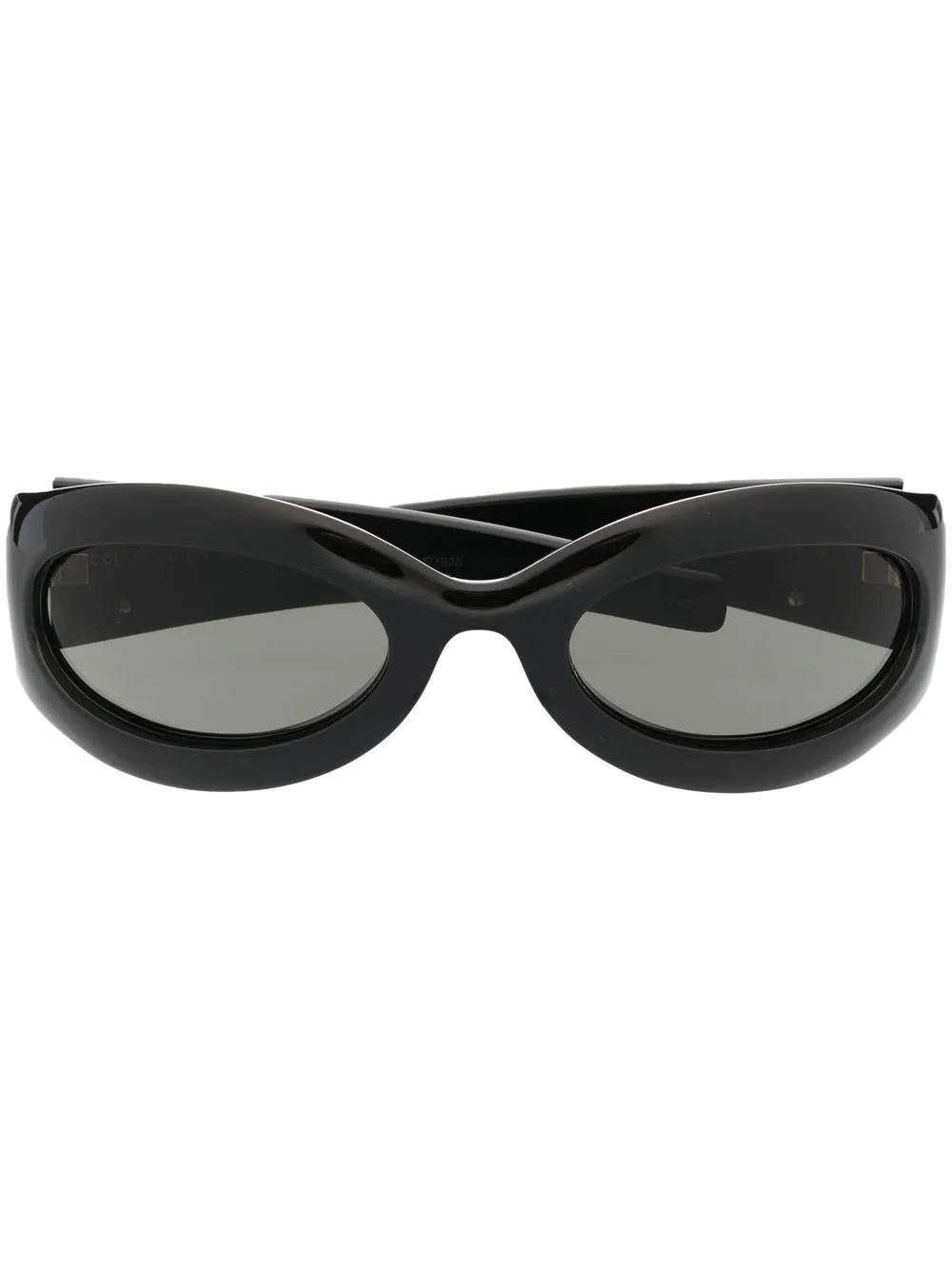 

Gucci Eyewear lentes de sol con armazón cuadrada y logo - Negro