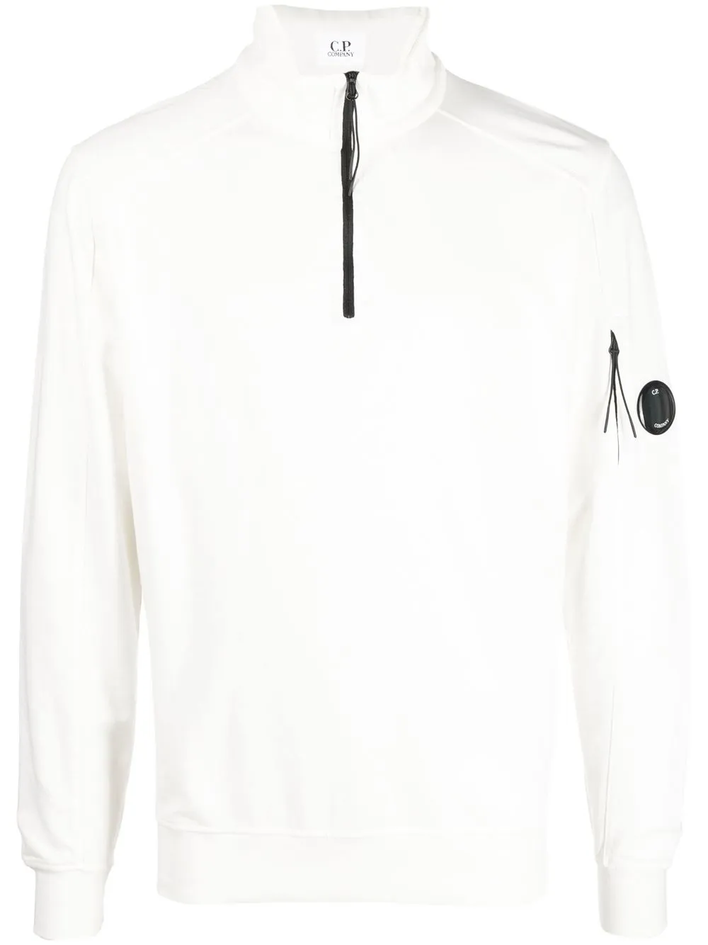 

C.P. Company sudadera con parche del logo - Blanco