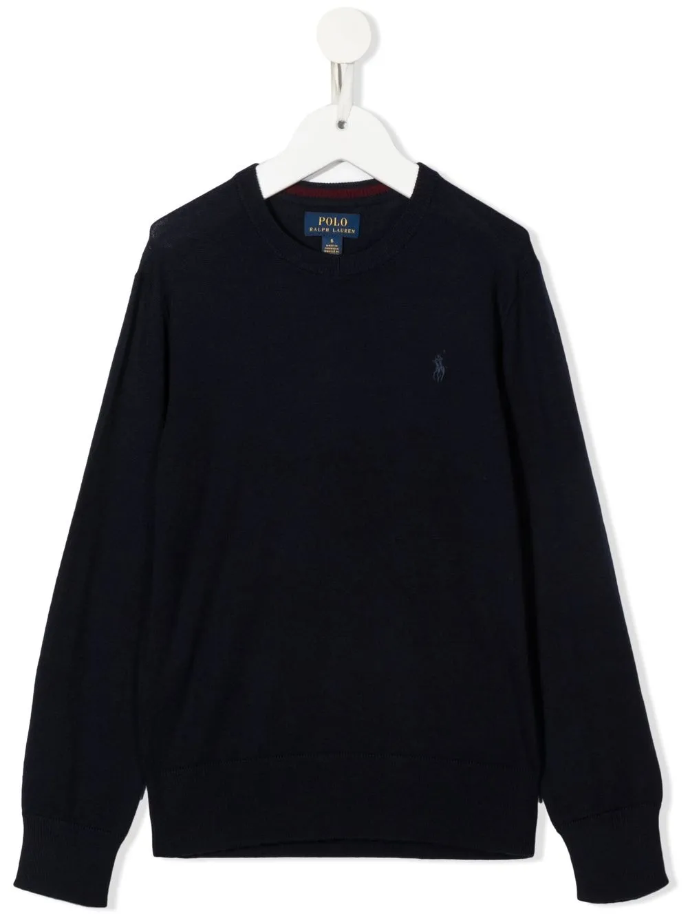 

Ralph Lauren Kids suéter con logo bordado - Azul