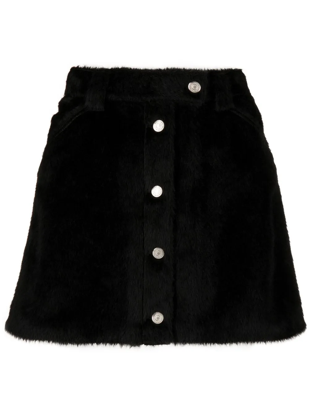 

Courrèges alpaca-blend A-line skirt - Black