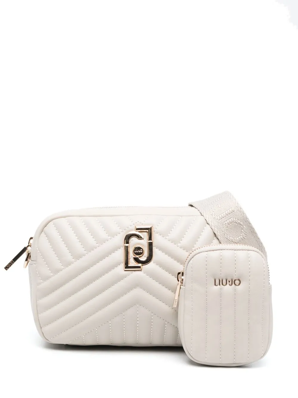 

LIU JO bolsa crossbody capitonada con placa del logo - Neutro