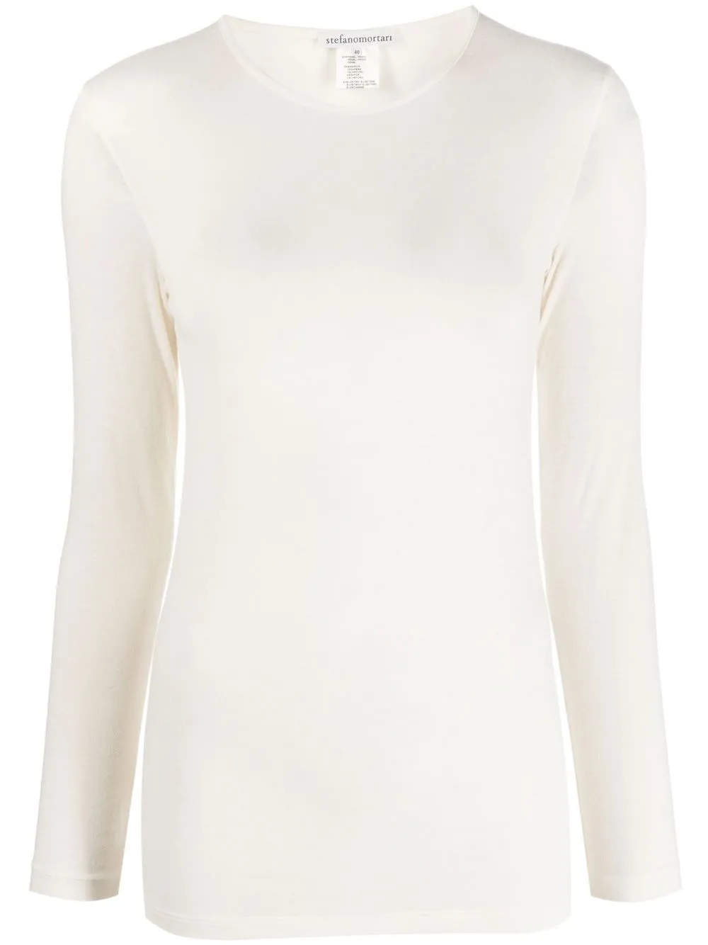 

Stefano Mortari round-neck cashmere-blend T-shirt - White