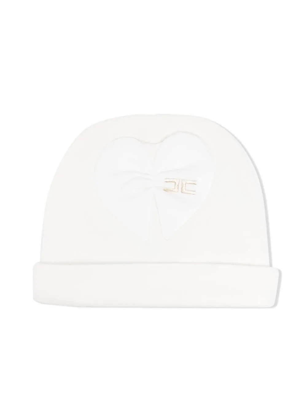 

Elisabetta Franchi La Mia Bambina gorro con logo bordado - Blanco