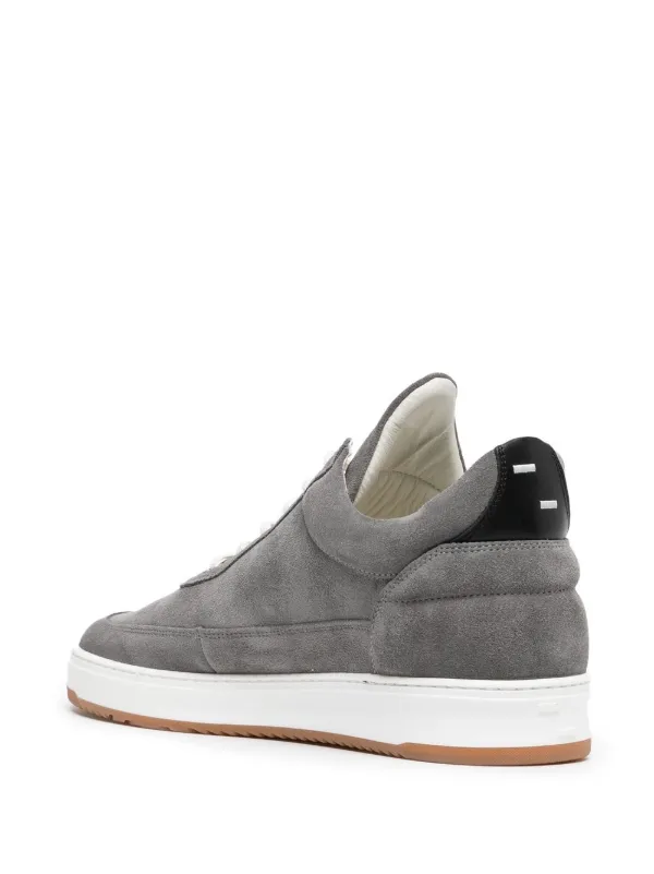 Filling Pieces Tenis Bajos Con Agujetas Gris FARFETCH CO