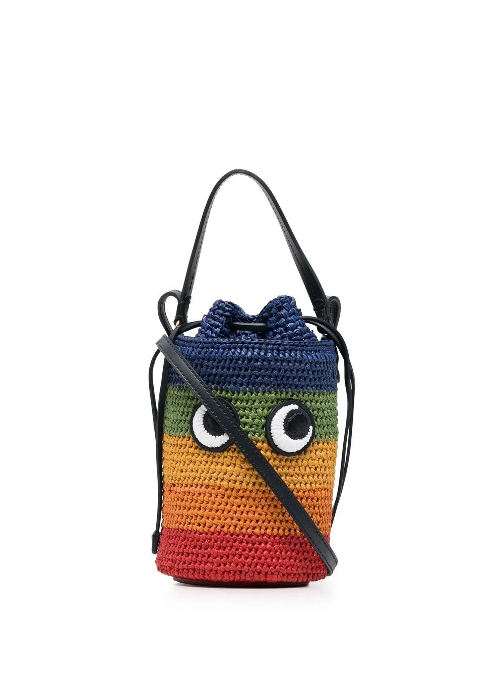 

Anya Hindmarch bolsa bucket con aplique de ojos mini - Azul