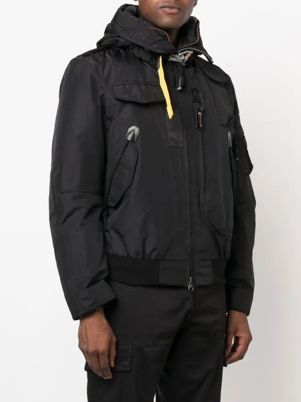 Parajumpers Quilted-Lining Detail Bomber Jacket - Black