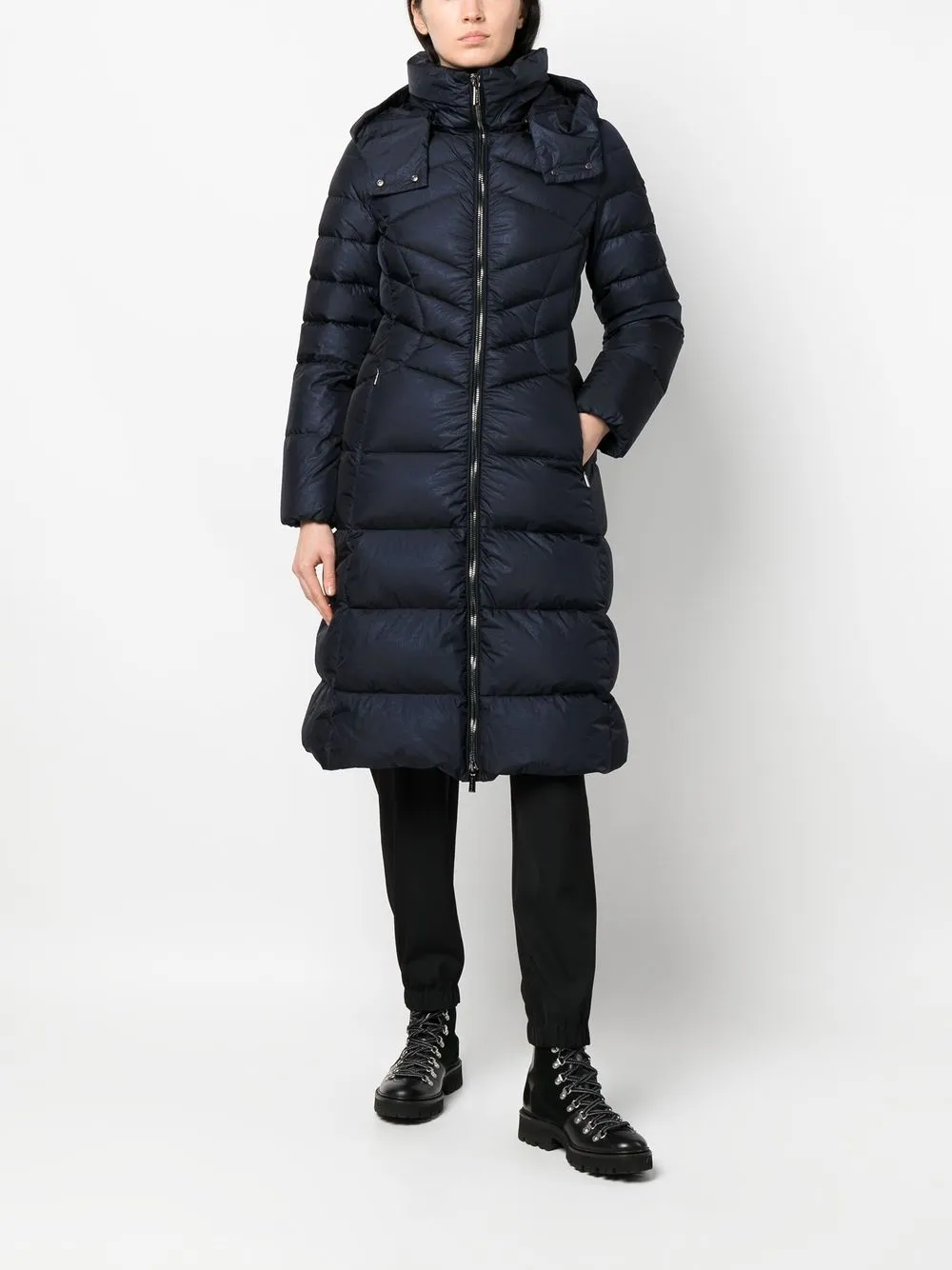 Moorer Gewatteerde jas - Blauw