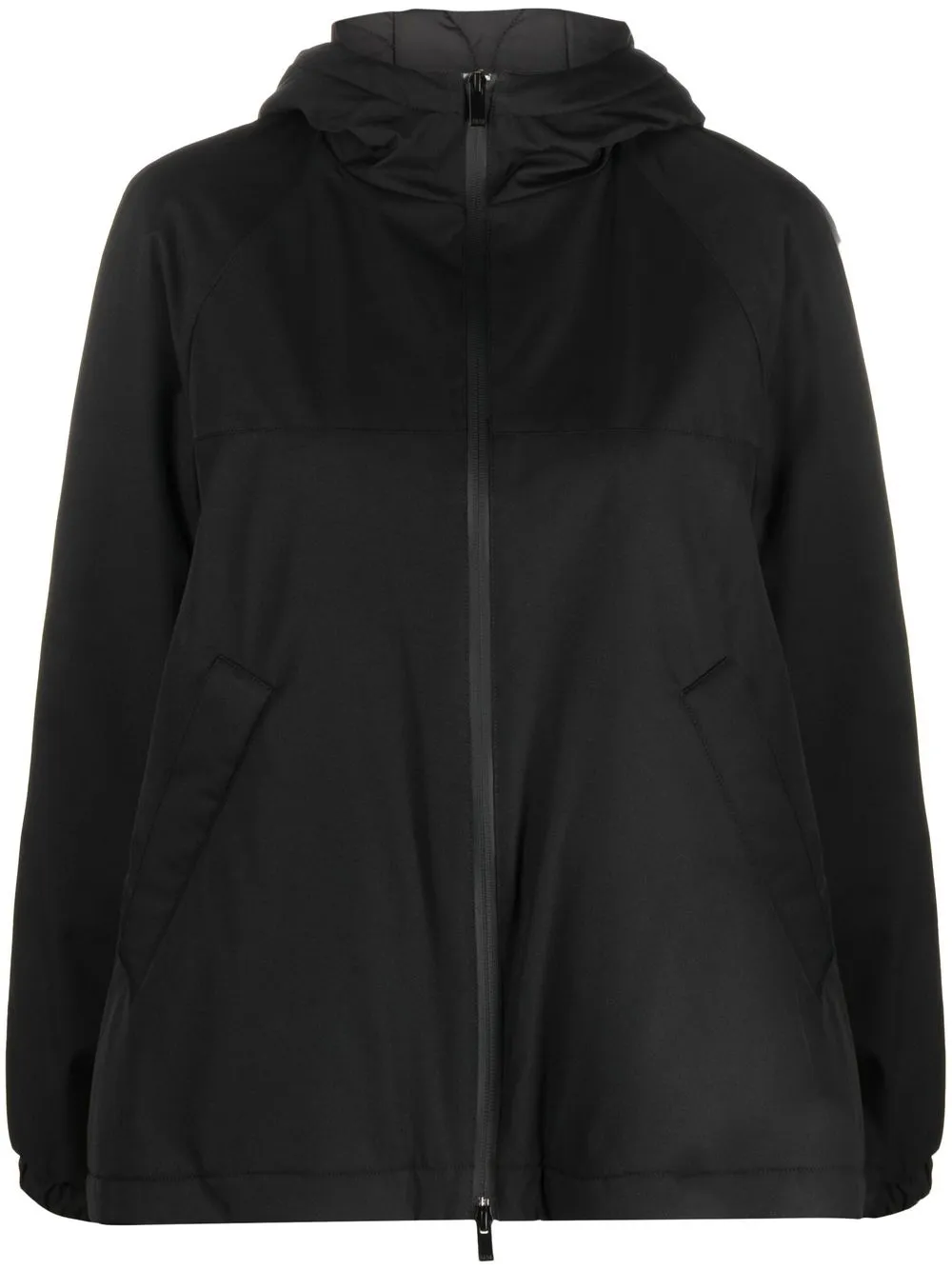 Max Mara Giacca-camicia con applicazione - Nero