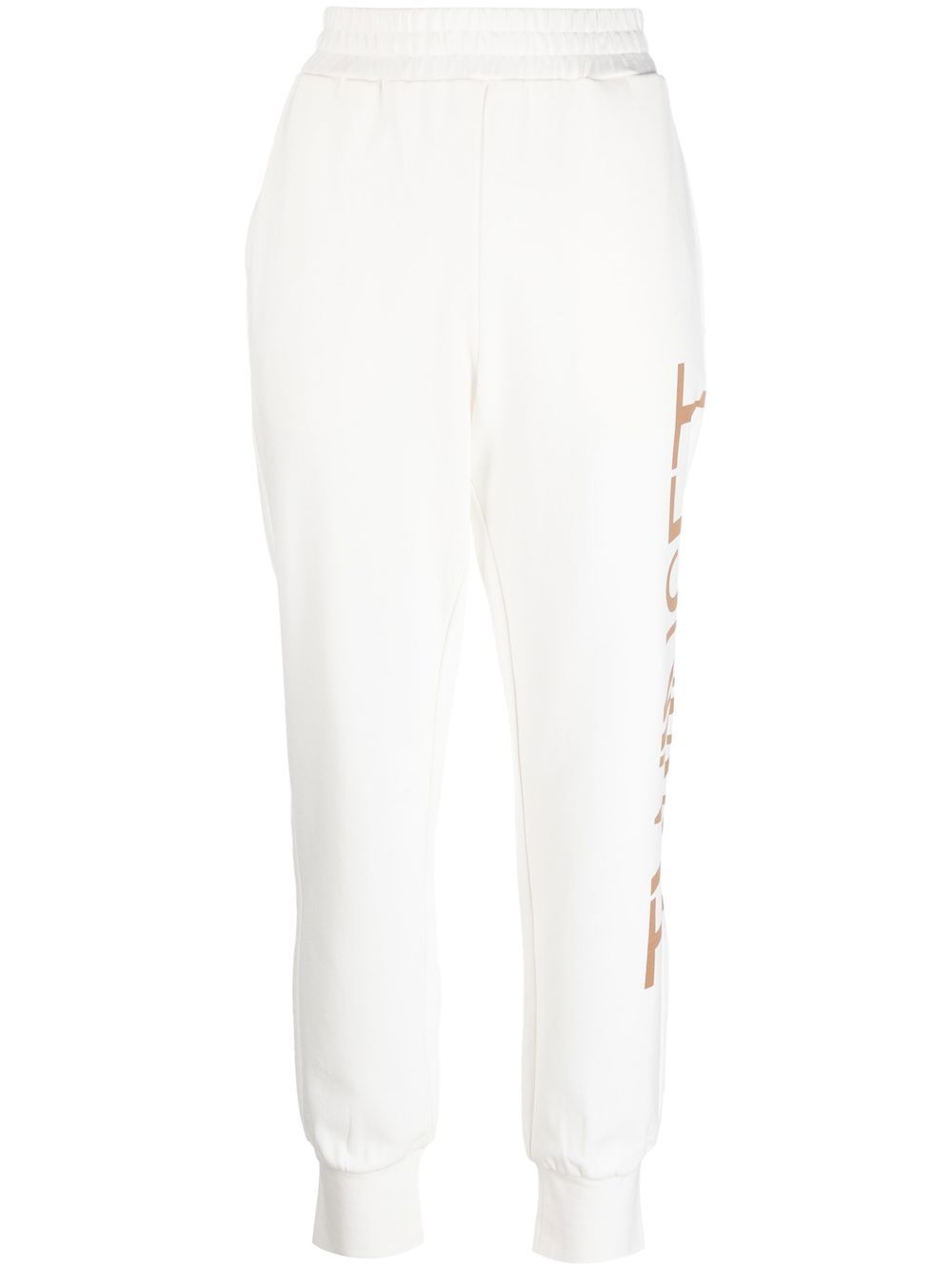 

TWINSET pants con logo estampado - Blanco