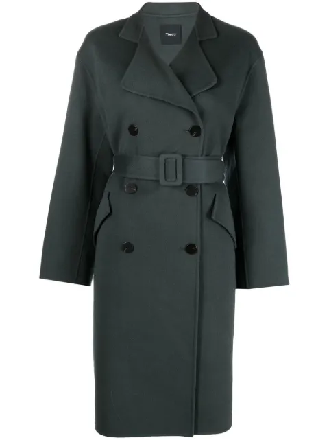 double-breasted wool coat