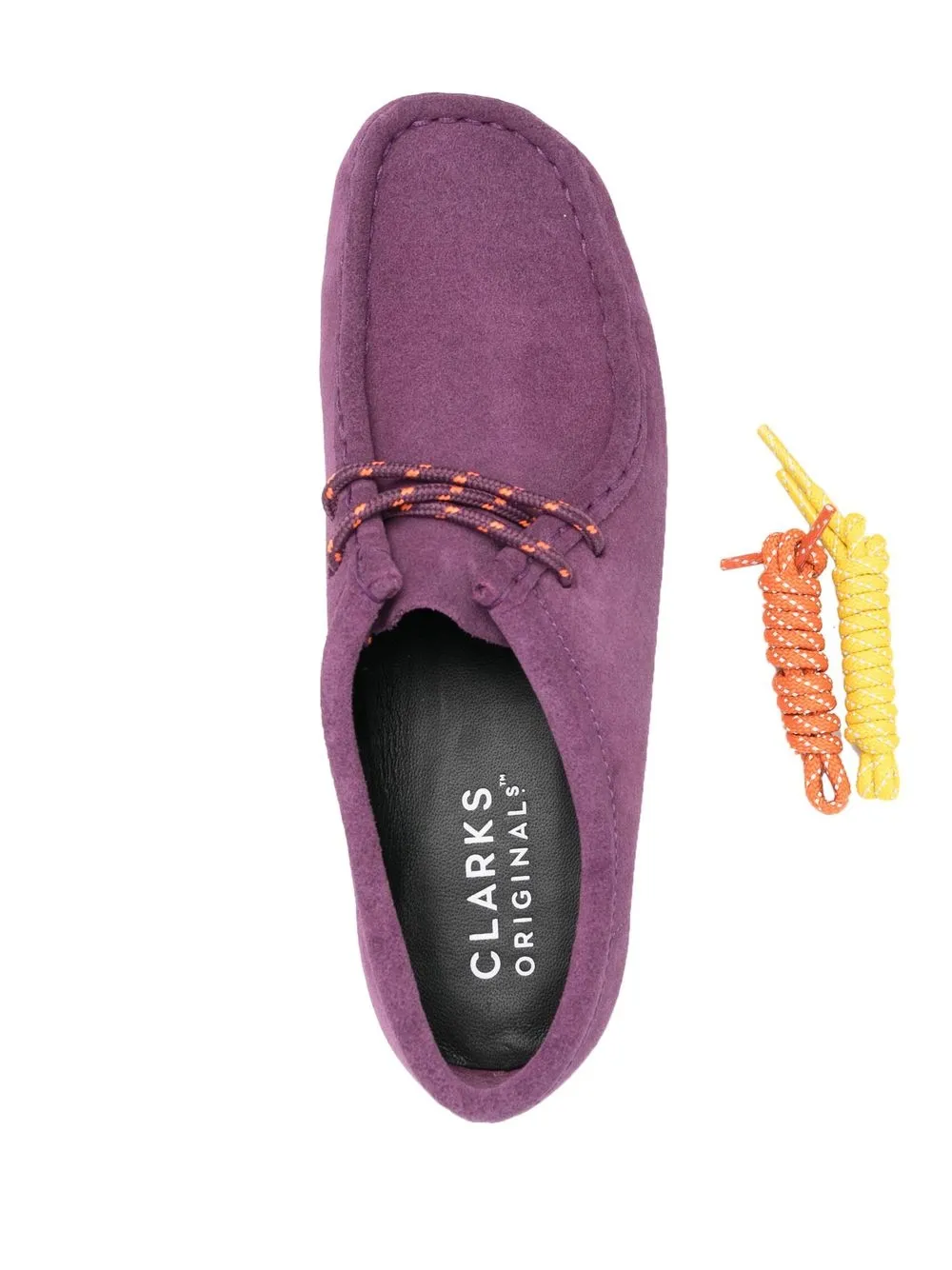 Clarks Originals Colour-block Lace-up Loafers In Purple